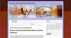 Desktop Screenshot of embroidery.carmacreations.com
