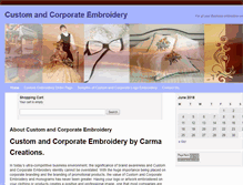 Tablet Screenshot of embroidery.carmacreations.com