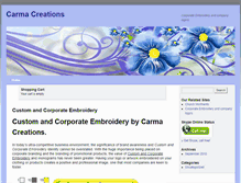 Tablet Screenshot of carmacreations.com