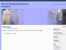 Tablet Screenshot of churchvestments.carmacreations.com